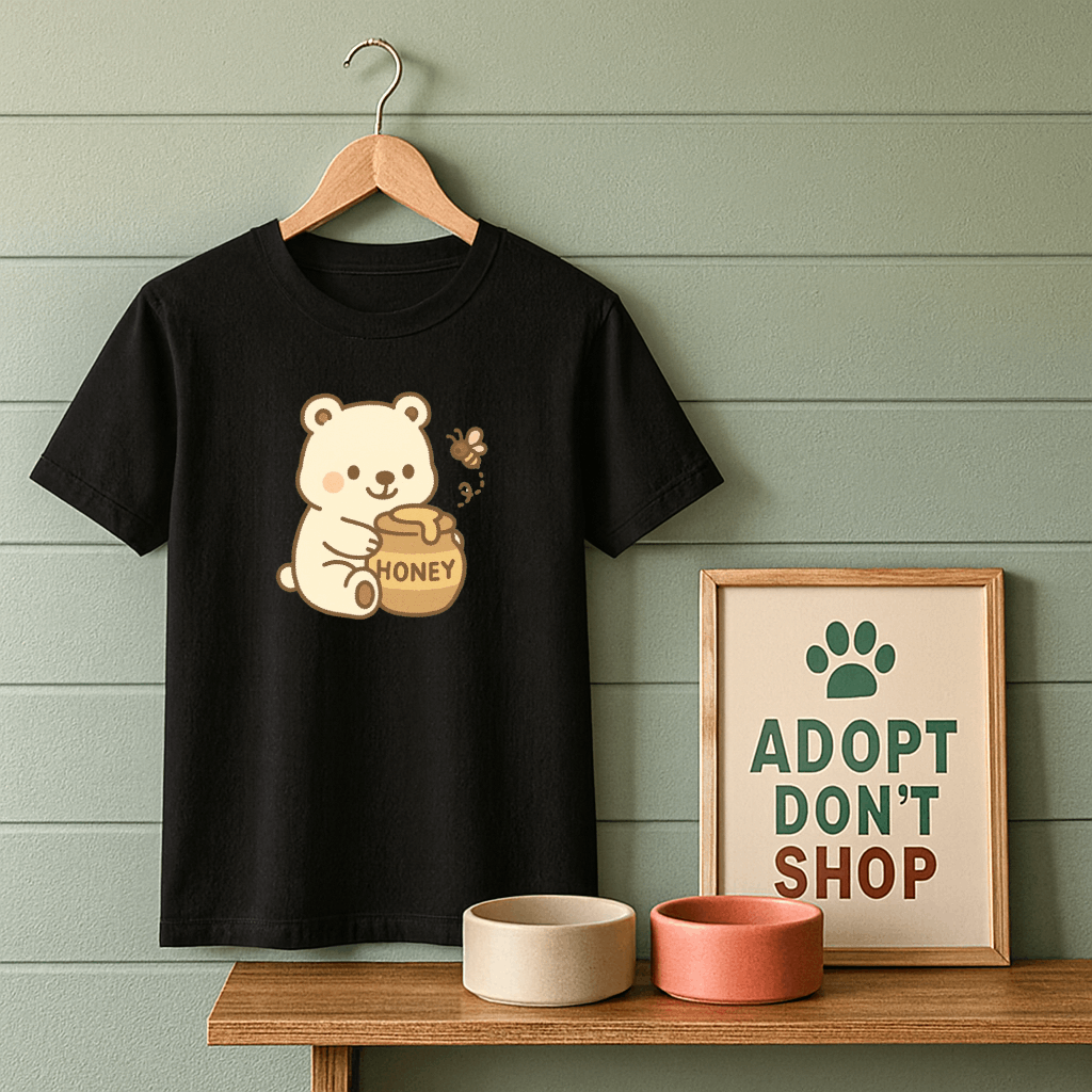 Honey Bear Full Chest Logo T-Shirt