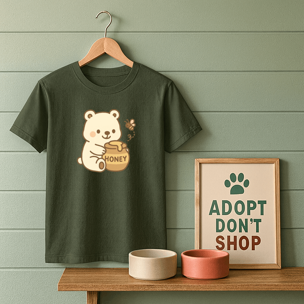 Honey Bear Full Chest Logo T-Shirt