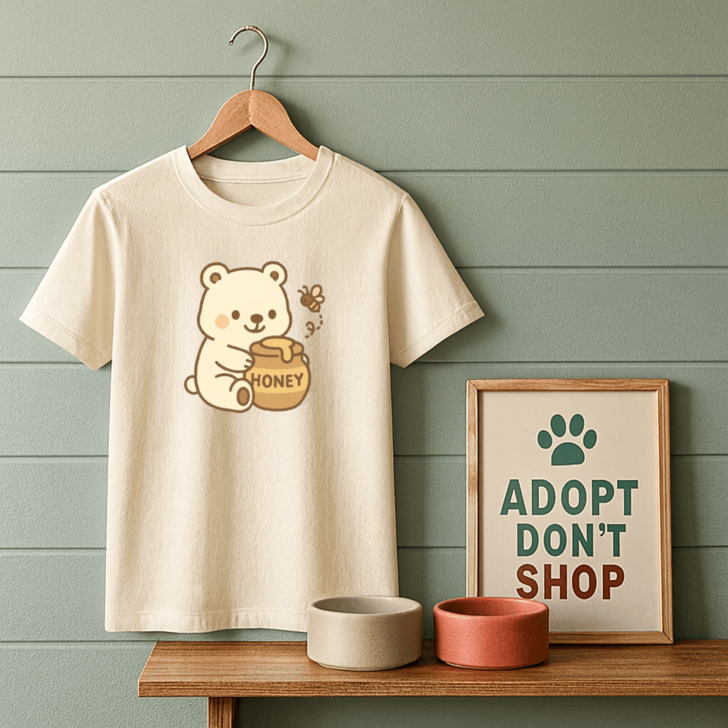 Honey Bear Full Chest Logo T-Shirt