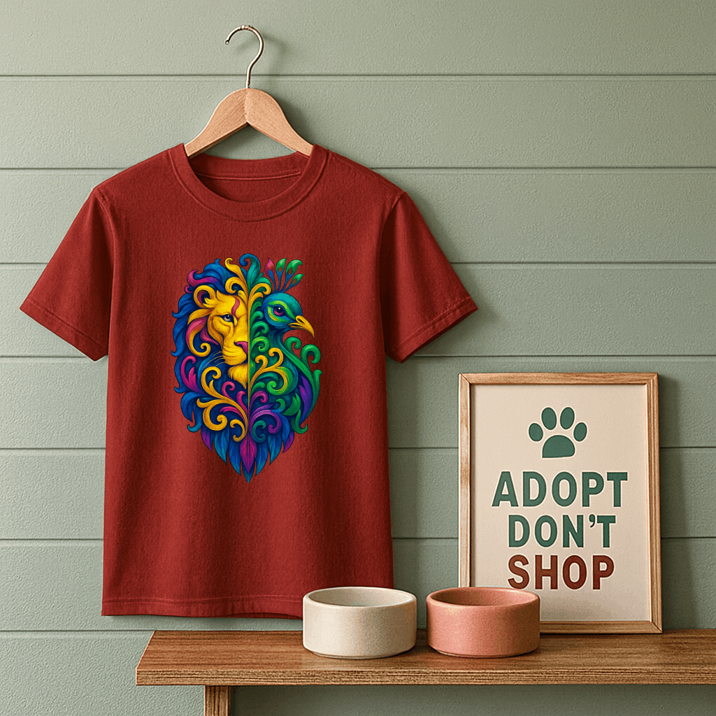 Lion and Peacock T-Shirt