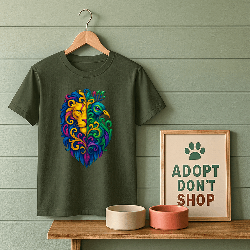Lion and Peacock T-Shirt