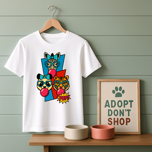 Pop Art Animal Trio T-Shirt